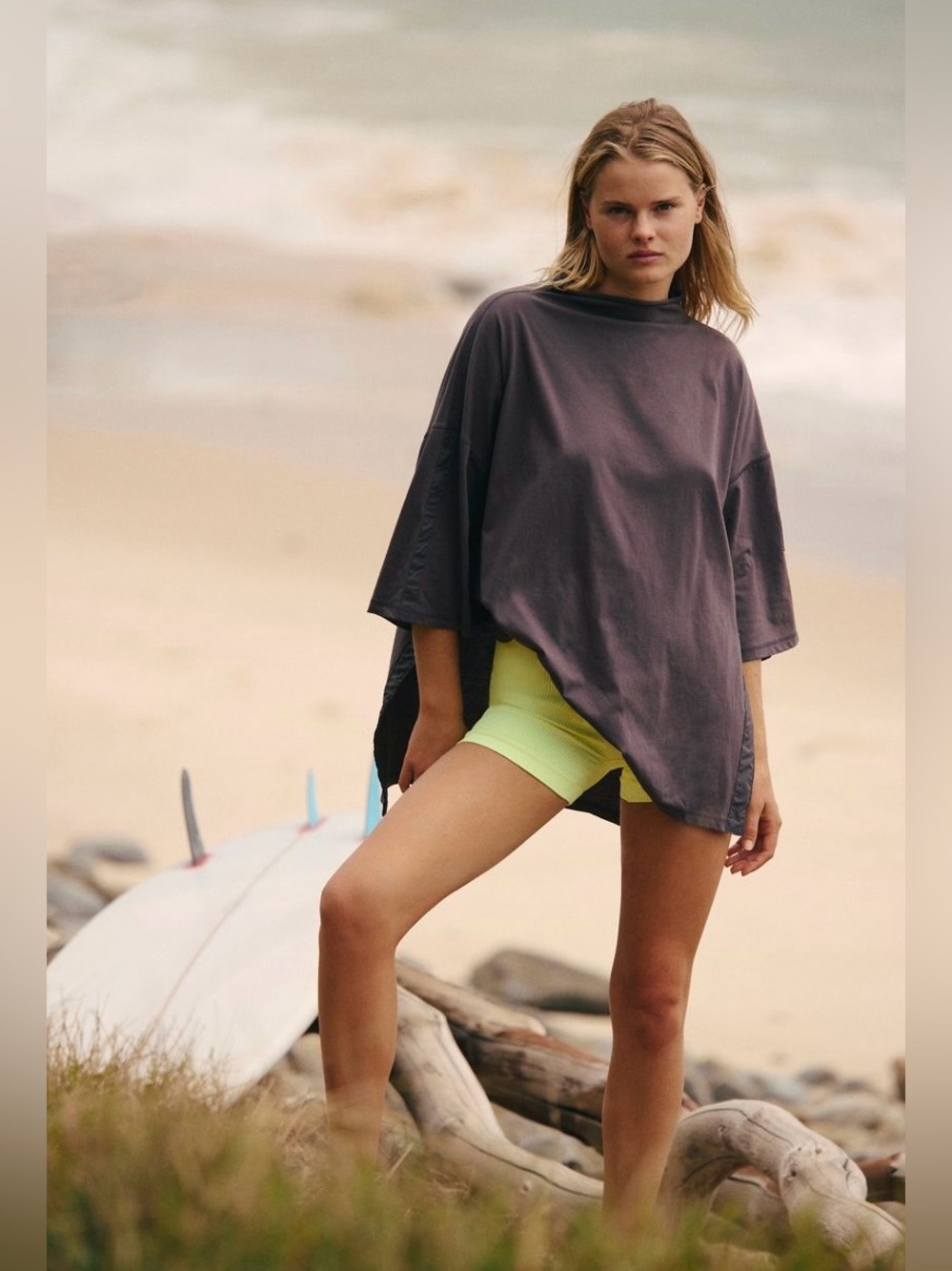 FP Movement by Free People ~ Throw Over Tunic ~ Color: Gunmetal ~ XS ~ * N W T *